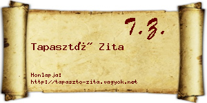 Tapasztó Zita névjegykártya